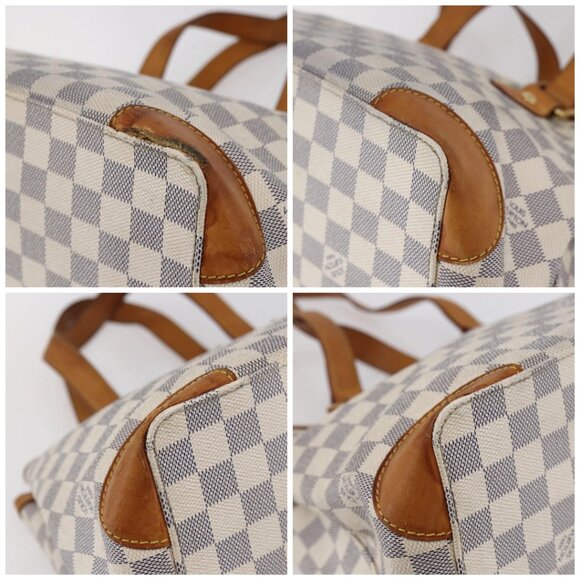 LOUIS VUITTON Damier Azur Hampstead PM Tote Bag N51207 LV Auth 147458 - Picture 14 of 16